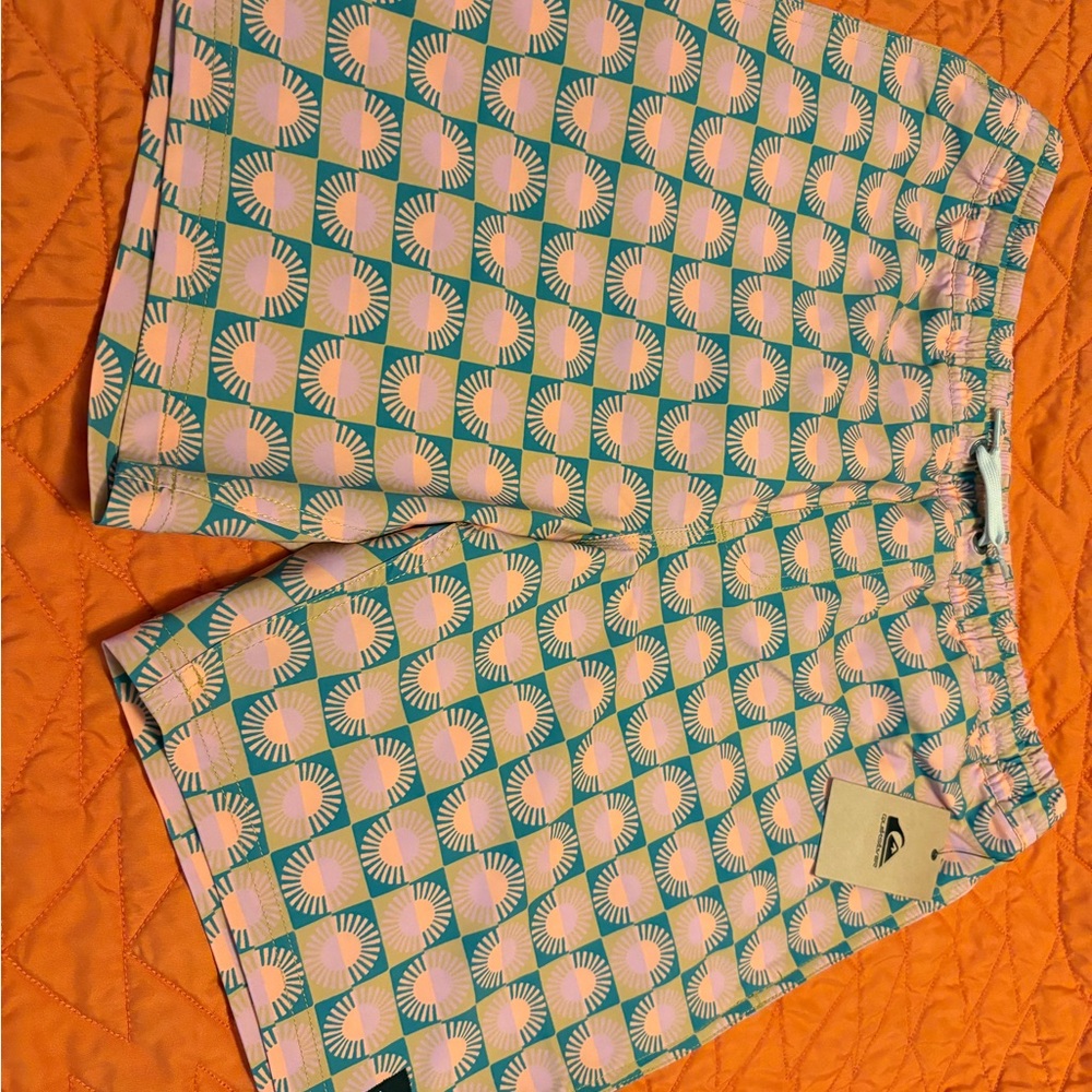 Multicolor Geometric Trunks/Shorts